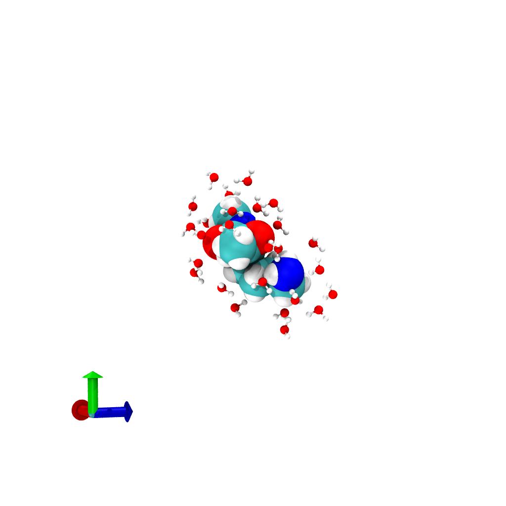 Selection of water within 3 Å around the solute.